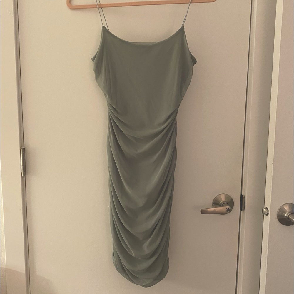 Ruched bodycon dress